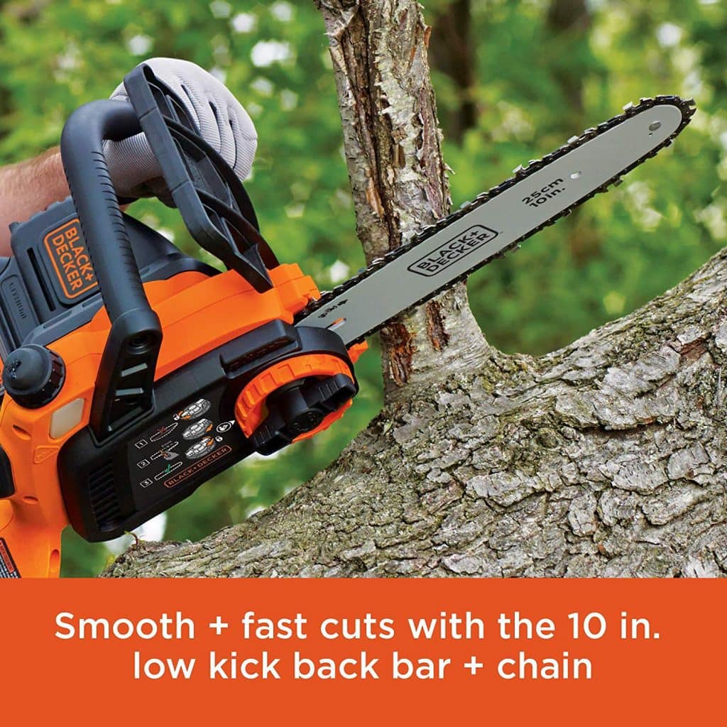 Black+decker 40V Max Cordless Chainsaw 12-Inch (LCS1240)