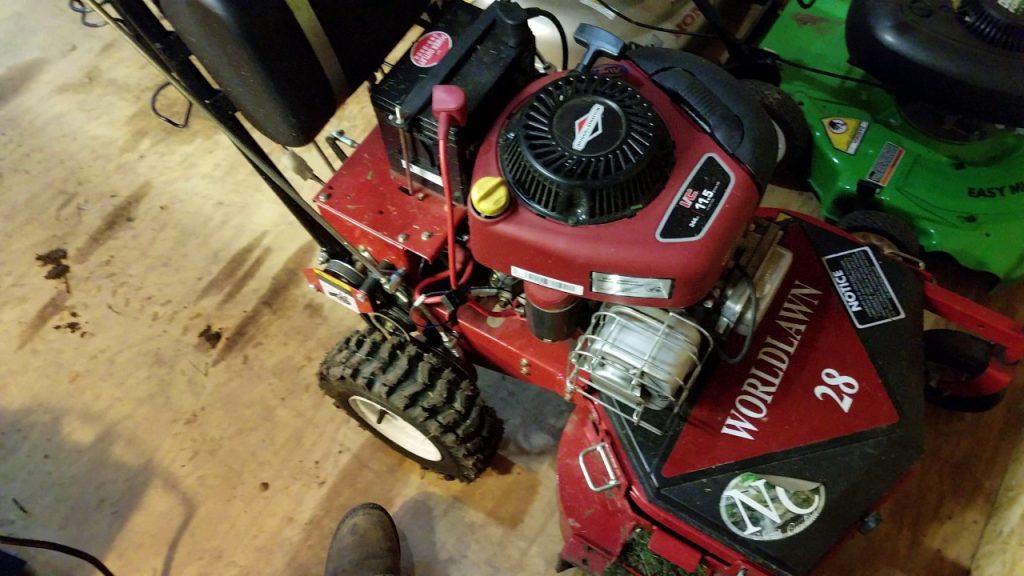 Worldlawn 28 walk behind mower hot sale