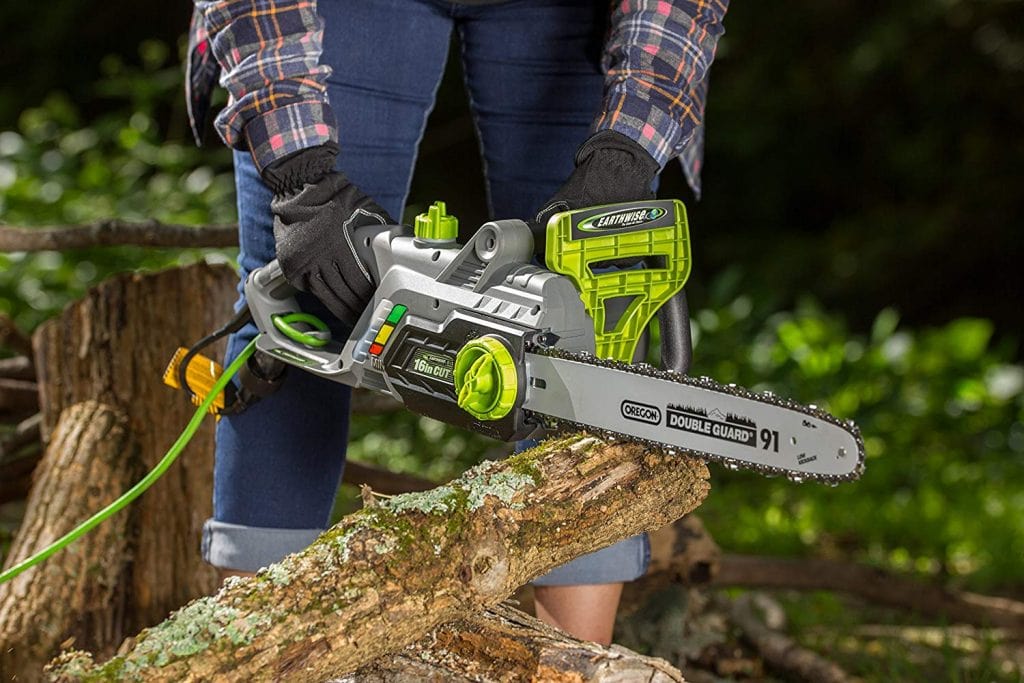 Earthwise cs33016 corded electric chainsaw - photo 3