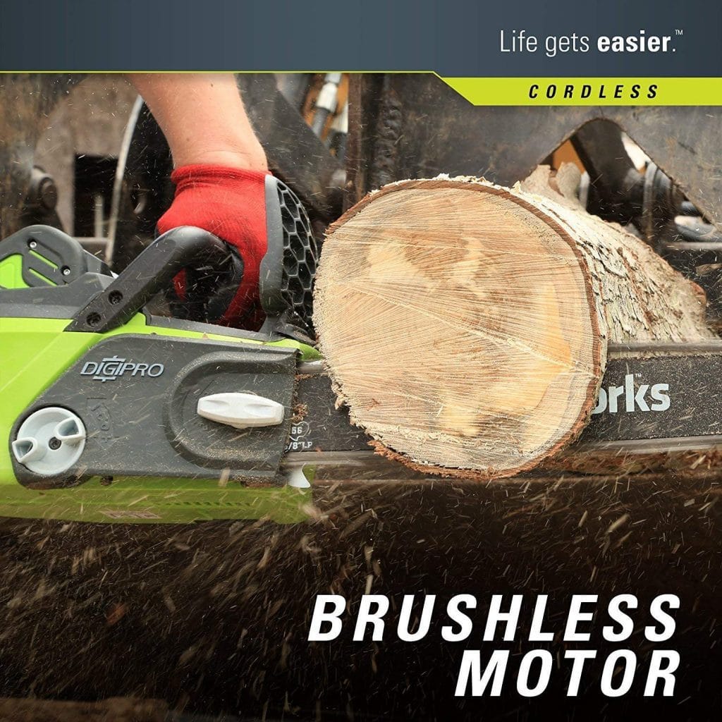 Greenworks 16 inch cordless chainsaw - photo 2