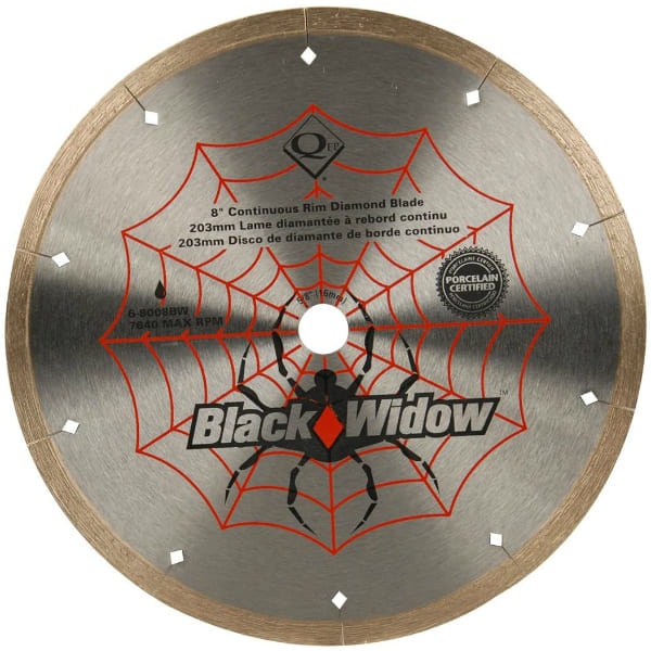 QEP Black Widow Micro-Segmented Rim Diamond Blade