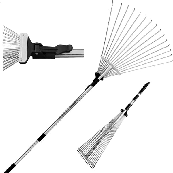 TABOR TOOLS Telescopic Metal Rake