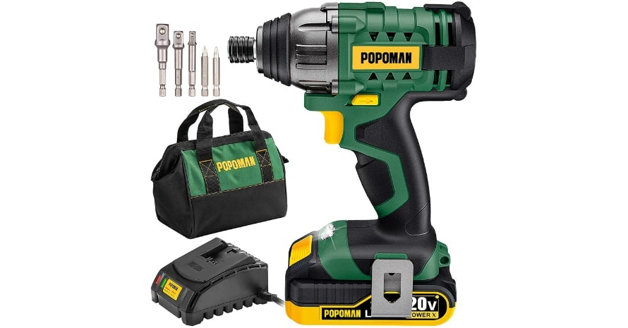 TECCPO Impact Driver 1600In-lbs 20V MAX