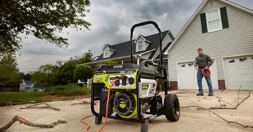 Generator Ryobi before a build