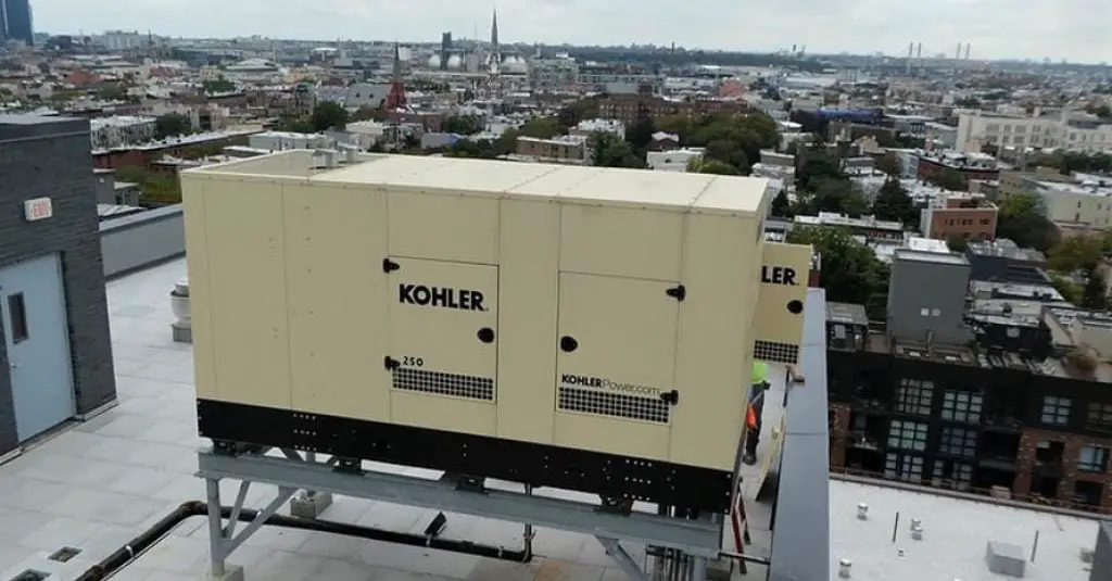 Standby Generator on the roof