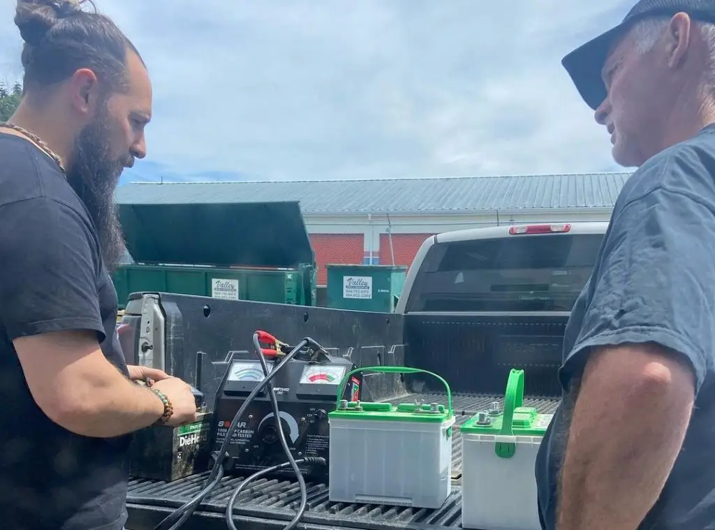 Two Men Charge Three RV Batteries 