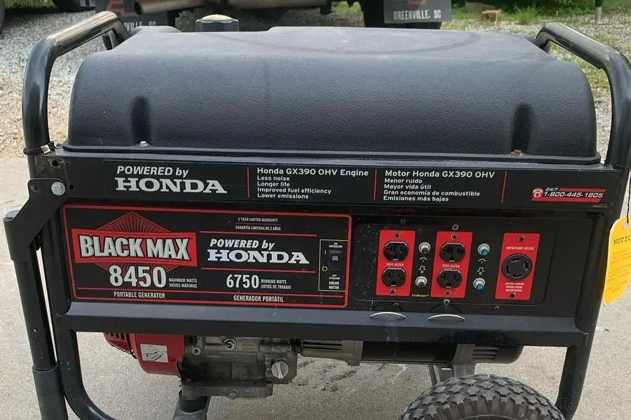 honda black portable generator