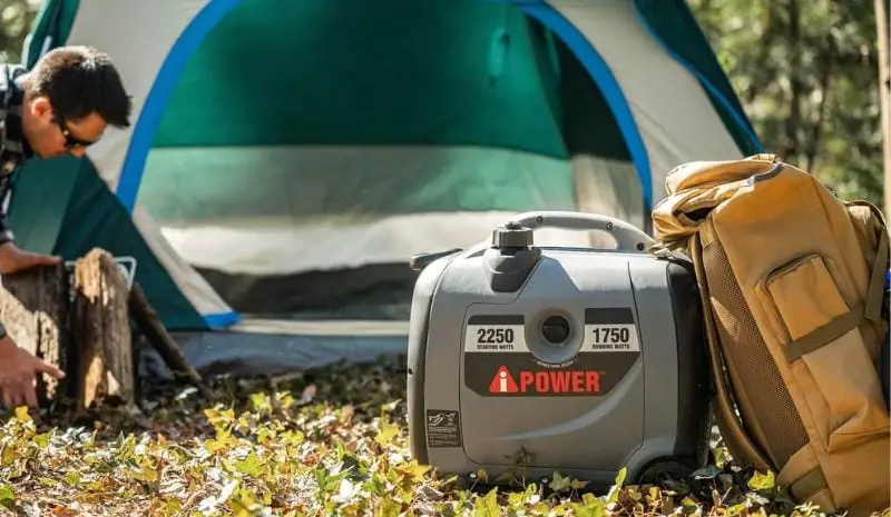 Inverter generator on the camping