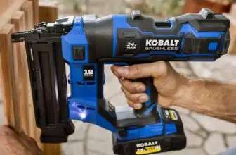 Man working with a Kobalt tool