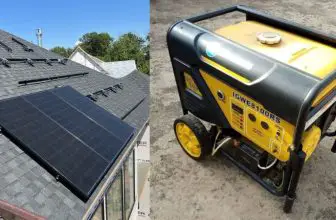 Generator on the ground VS Solar panels on the roof