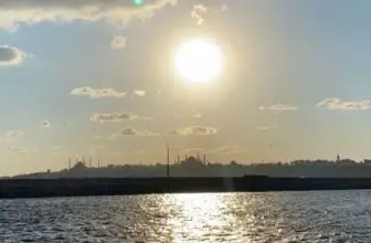Sun over the river