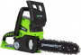 Greenworks 10-Inch 24V Cordless Chainsaw, 2.0 AH Battery Included 20362