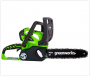Greenworks 12-Inch 40V Cordless Chainsaw, 2.0 AH Battery Included 20262